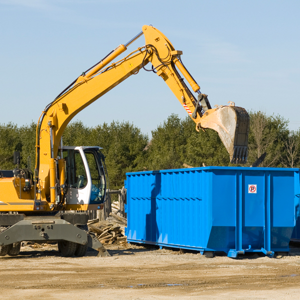 what are the rental fees for a residential dumpster in Sardinia South Carolina